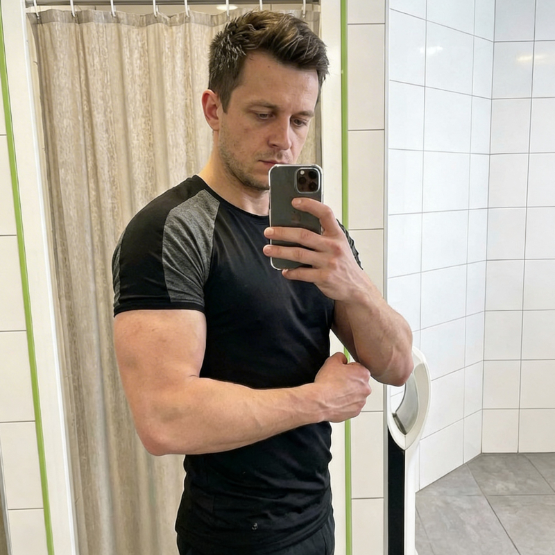 Zdjęcie profilowe na Tinder Peace przed poprawą AI